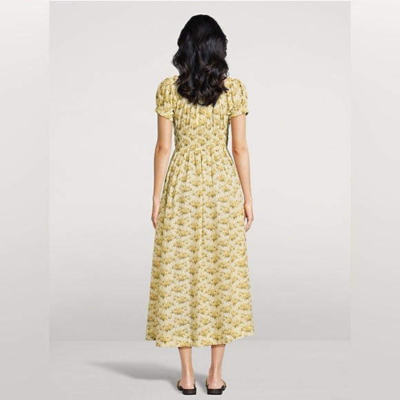 NWT / Doen Ashlynn Dress in Citron Rosier Floral - Picture 7 of 8